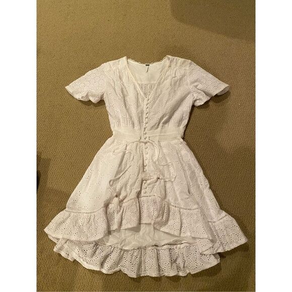 YFB Young Fabulous and Broke eyelet mini dress - Picture 1 of 6